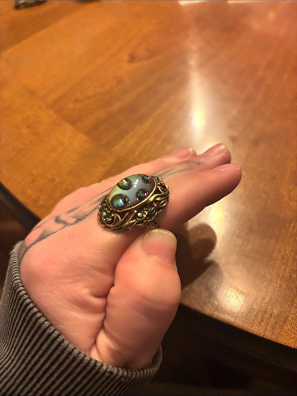 Retro copper colored ring - Picture 3 of 5